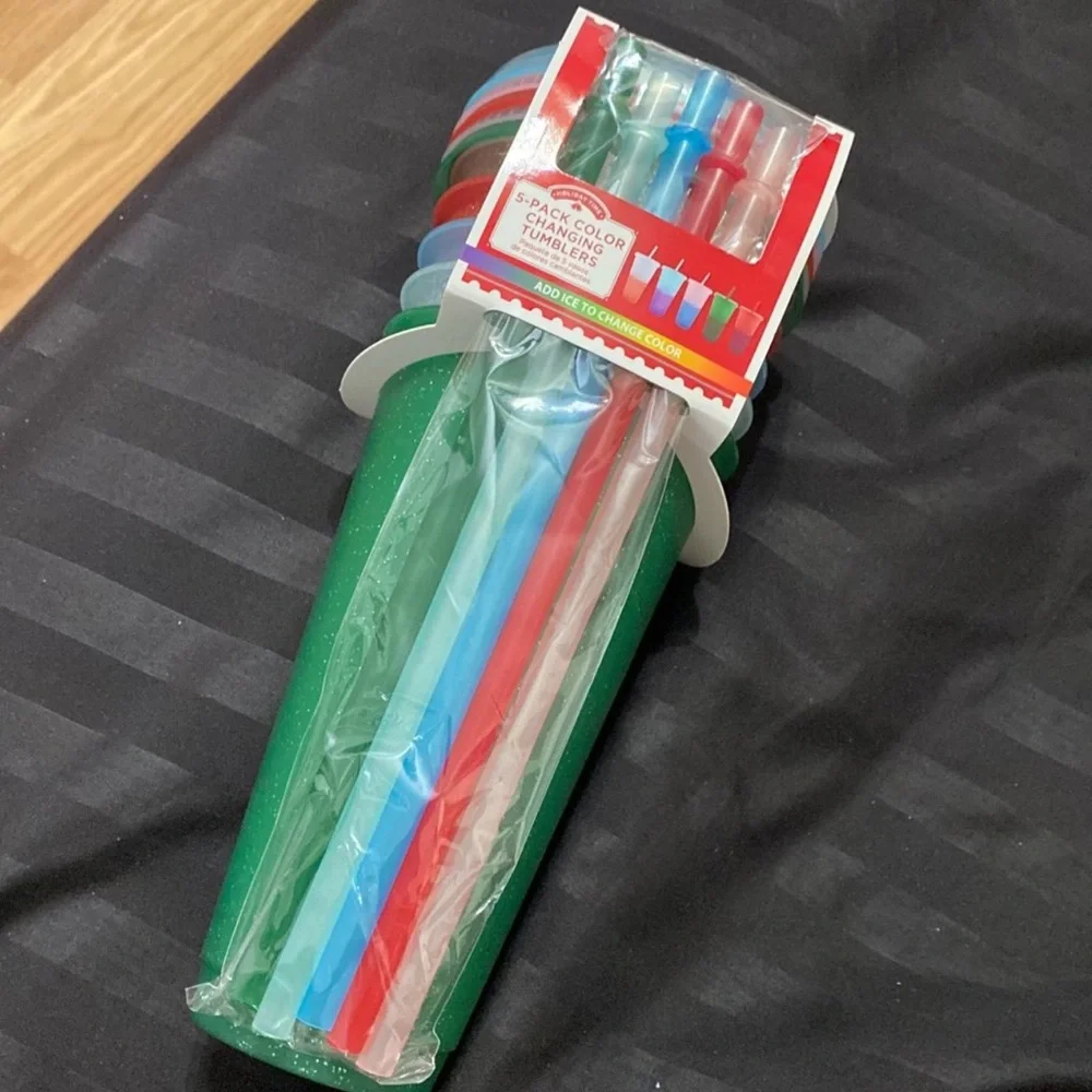 Color-Changing Tumblers Set - Green, Blue, Red